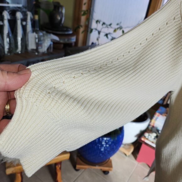 25051 NWT!!! Beautiful Cream Universal Thread Open Front Cardigan Size XXL - Picture 5 of 10